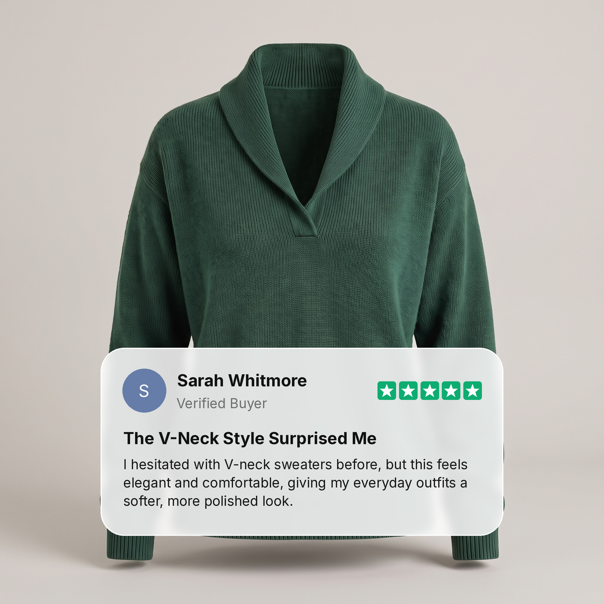 Classic V-Neck Knit Jumper