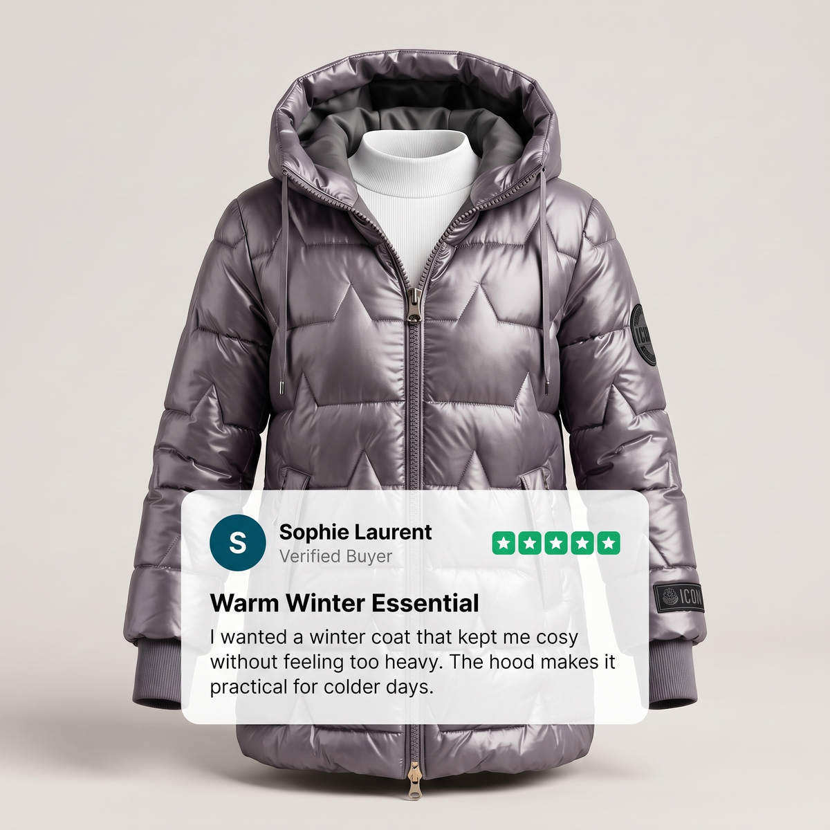 Luxury Warm Hooded Coat