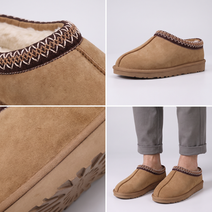 Fur-Lined Winter Slippers