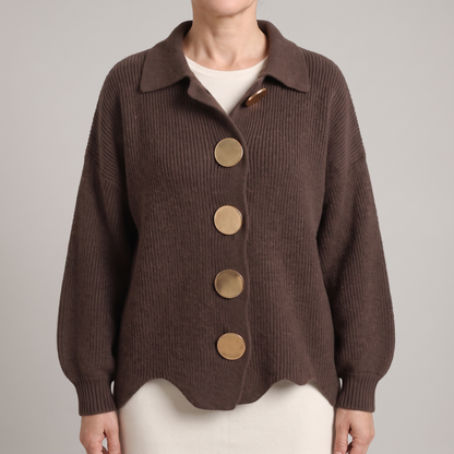 REFINED LAYER KNIT CARDIGAN