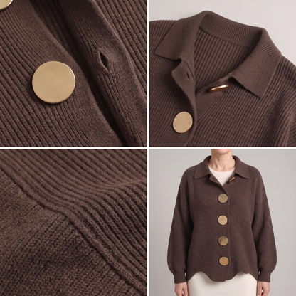 REFINED LAYER KNIT CARDIGAN