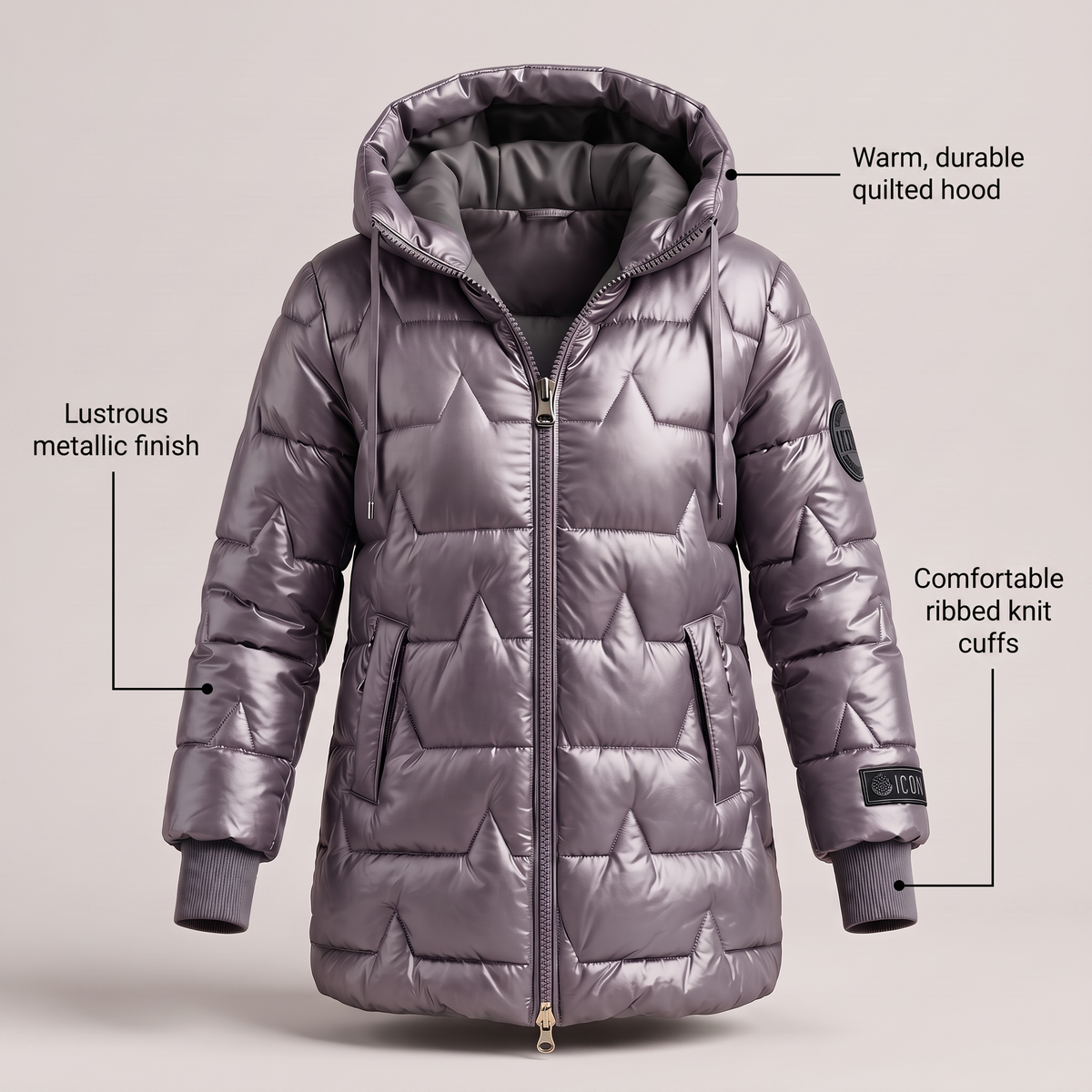 Luxury Warm Hooded Coat