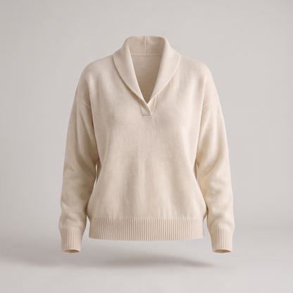 Classic V-Neck Knit Jumper
