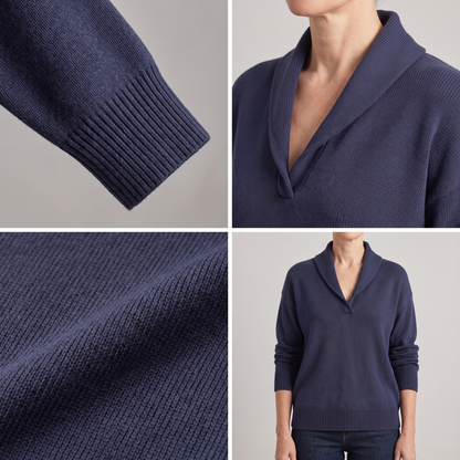 Classic V-Neck Knit Jumper