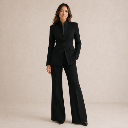 Vessalia Wide-Leg Tailored Suit