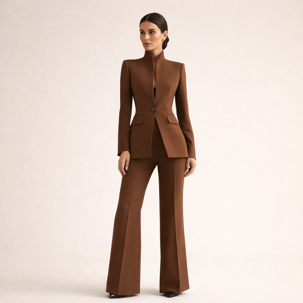 Vessalia Wide-Leg Tailored Suit